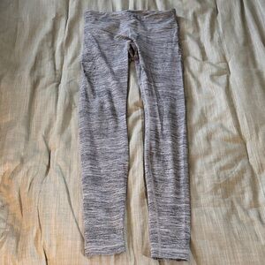 Lululemon Gray Striped Leggings